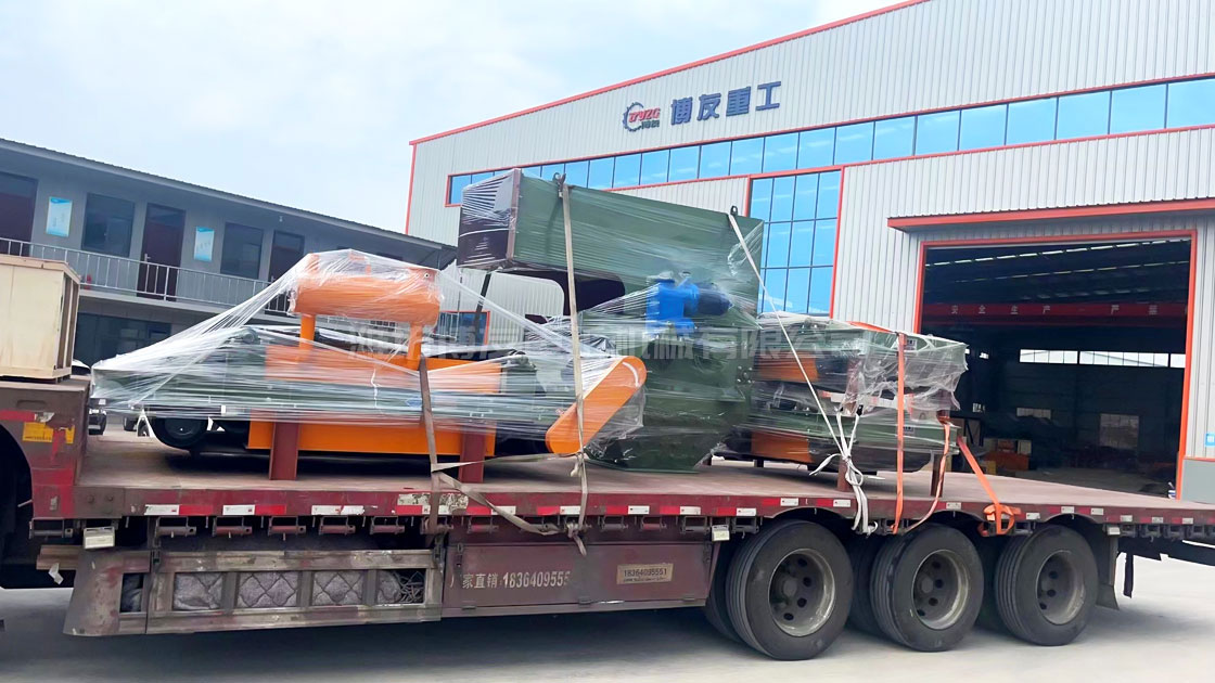 中國(guó)電建七局電磁除鐵器發(fā)貨現(xiàn)場(chǎng)